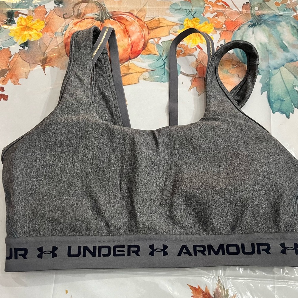 Under Armour Gray Compression Sports Bra